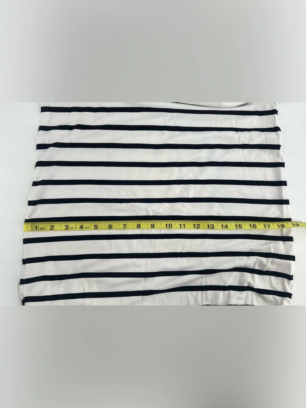 Banana Republic Black White Striped Soft Ponte Belted Sleeveless Midi Dress S